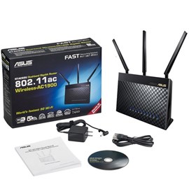Asus RT-AC68U 802.11ac Çift Bant Kablosuz-AC1900 600+1300Mbps Gigabit 3G/4G Router